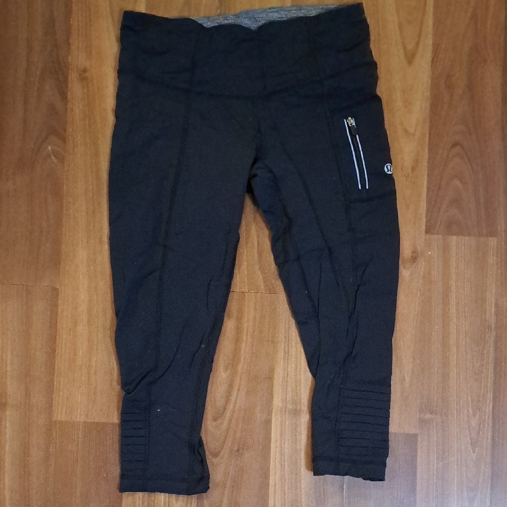 lululemon athletica  Capris with Zipper Detail